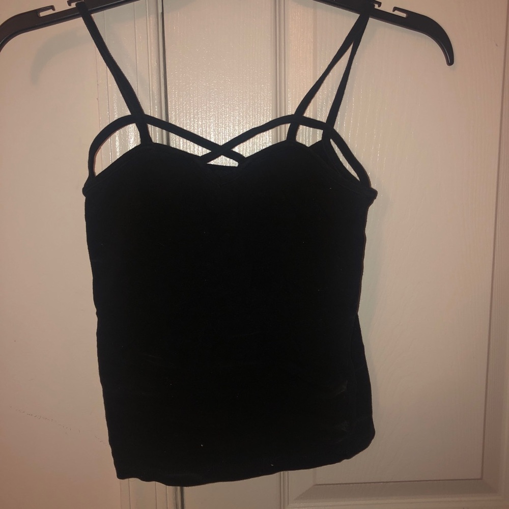Black tank top